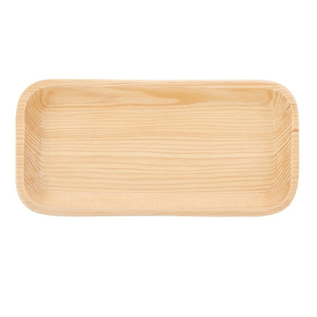 

Wooden Rectangle Sushi Serving Tray Plate Japanese Style Tableware(16.5*8*1.8cm)
