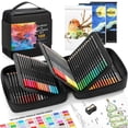 thumbnail image 1 of Lápices de colores COOL BANK, paquete de 120 con cuaderno de bocetos y estuche, 1 of 7