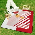 thumbnail image 6 of Colored Grid Geometry Outdoor Picnic Blanket, Foldable Waterproof Beach Mat, Portable Beach Blanket for Beach Camping, Hiking, Family Concerts, 6 of 7