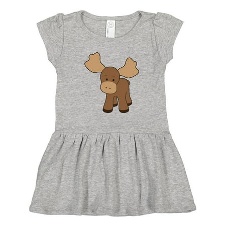 

Inktastic Cute Moose Gift Toddler Girl Dress