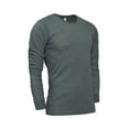 thumbnail image 2 of G-Style USA Men's Lightweight Cotton Blend Long Sleeve T-Shirt MTSC13161 - Charcoal - Small, 2 of 5