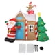 thumbnail image 2 of Casa De Pan De Jengibre Inflable Gigante Con Papá Y árbol De Navidad, Decoración De Patio Con Luces LED, Configuración Rápida Para Fiestas, Casa De árbol De, 2 of 7