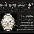 thumbnail image 3 of LAATIKUI Reloj de Cuarzo para Hombre Impermeable Casual de Negocios Luminoso para Regalo, 3 of 9