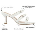 thumbnail image 3 of Journee Collection Womens Kristina Vegan Leather Slip On Open Toe Pumps, 3 of 7