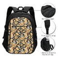 thumbnail image 3 of Daiia Mushrooms Honeycomb Pattern USB Charging Backpack for Men and Women, Anti-Theft Backpack,Travel Backpack,School Backpack,College Backpack,Laptop Backpack, 3 of 7
