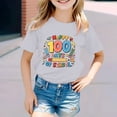 thumbnail image 2 of TZEWGL T-Shirts pour Enfants Imprimé Mignon Col Rond Manches Courtes Vêtements pour Tout-Petits Taille 6-7T, 2 of 4