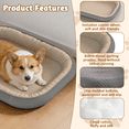 thumbnail image 6 of Orthopedic Dog Bed for Large Dogs, Washable Dog Bed with Removable Cover, for Large, Jumbo, Medium, Small Dogs Breeds, Khaki, 6 of 6