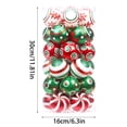 thumbnail image 3 of ¡Rebajas! Bolas navideñas CICRKHB, 30 unidades de plástico, 6 cm, pequeñas bolas colgantes, decoración navideña con delicados estampados. Decoraciones navideñas en rosa., 3 of 7