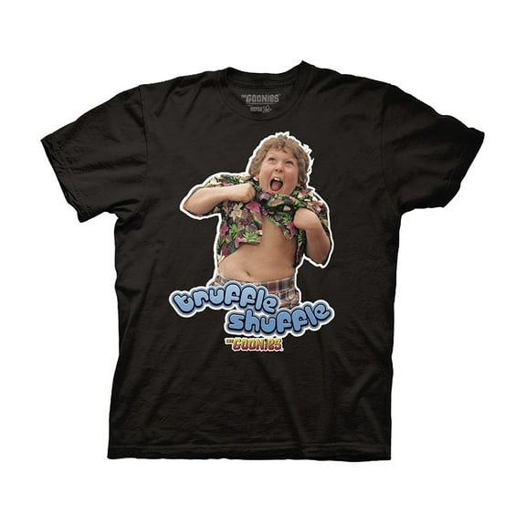 Goonies Truffle Shuffle Adult T-Shirt Black