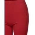 thumbnail image 4 of A2Y Women's Basic Solid Premium Cotton Mid Thigh High Rise Biker Bermuda Shorts Dark Red 5XL, 4 of 5