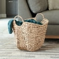 Large Household Essentials Water Hyacinth Wicker Storage Basket with
