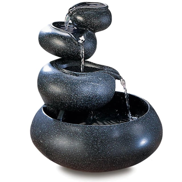 Fuente de agua de mesa Accent Plus para regalos y decoración, 4 niveles
