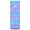 Blue Pink Stripes with Flowers, variant on Haosy Plastic Flower Vase 11.8 inch Tall Clear Cylindrical Vases for Centerpieces Home Wedding Decor Checkered Stripes with Hand Drawn Flower
