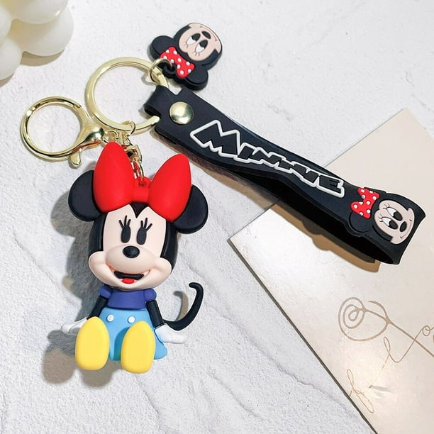 LLavero de Minnie Mouse de Disney, de silicona para bolso, accesorios para llavero de Daisy Duck, Mickey, llavero, colgante, accesorio, regalos de cumpleaños xuanjing unisex