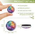 thumbnail image 2 of Strong Refrigerator Magnet Fridge Sticker, Exquisite Star - Filled Galaxy 12Pcs Beautiful Photo Decorative Magnet Set, Small Round Crystal Glass Craftwork for Refrigerator Decor, 2 of 4