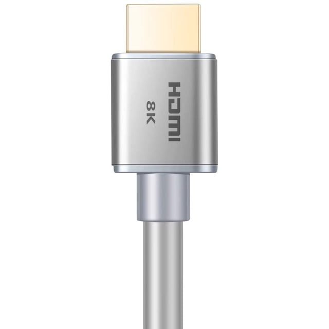 Buyer's Point Ultra High Speed HDMI 2.1 Cable CL3 Rated Dynamic HDR 1.8M(6ft) 8K 120Hz, 48Gbps, Dolby Vision, eARC Compatible with Apple TV, Nintendo Switch, Roku, Xbox, PS4 Pack of 1 Gray- OEM