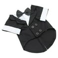 thumbnail image 1 of Ropa para perros Elegante traje para perros Pajarita para cumpleaños de mascotas Decoración de año nuevo Negro-l Zulema Esmoquin de la boda del perro del gato, 1 of 8