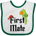 thumbnail image 3 of Inktastic First Mate Pirate with Parrot and Bandanna Boys or Girls Baby Bib, 3 of 4