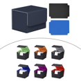 thumbnail image 1 of DYNWAVECA Card Deck Box Organizer Magnetics Closure Durable Standard Sports Cards Case Blue, 1 of 10