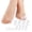 White, variant on Povihome Toe Sleeves, Toe Protectors, 10 Pack Toe Tube Pads for Hammer Toe,Stubbed Toe,Corns, Calluses Protect,M Size,White