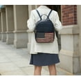 thumbnail image 3 of MKF Collection Briella Backpack Patriotic For Women, Vegan Leather American Flag Travel Daypack - Green, 3 of 10