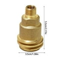 thumbnail image 5 of 1/4inch Male Pipe Thread Gas Connector Adapter Gas Bottle Connector Regulator, 5 of 9