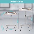 thumbnail image 4 of Konmee Support d'Instrument Premium Mayo Plateau de Salon Médical Spa Dentiste avec Roues, Acier Inoxydable, 4 of 6