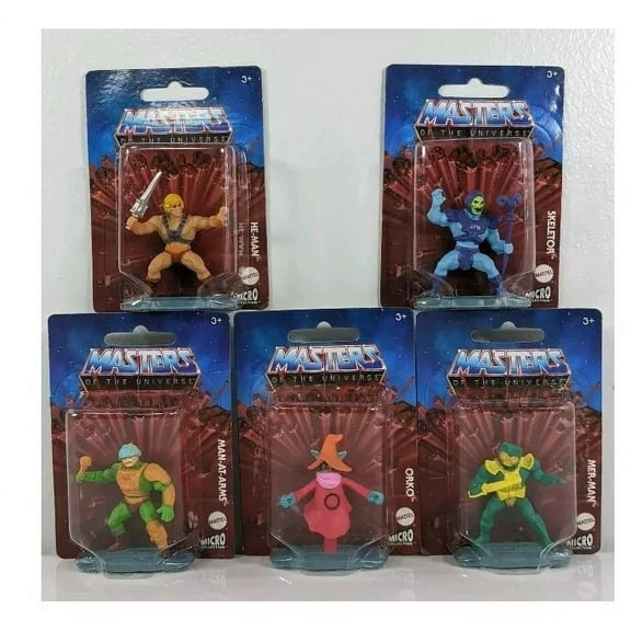 Masters Of The Universe Mattel Micro Collection Set Of 5 - He Man, Skeletor, Etc