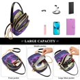 thumbnail image 5 of FORMRS Crossbody Bag for Women Quilted Travel Shoulder Cell Phone Purse with Chain Strap Handbag, Green Digital Art, 5 of 7
