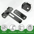 thumbnail image 2 of Uxcell 2-Pack Flip Latch Gate Latch, 4 Inch Stainless Steel Flip Sliding Barn Door Lock  for Barn Door[Matte Black], 2 of 7