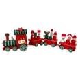 thumbnail image 5 of Red Wood Christmas Train with People, Bear and Snowmen Riders Figurine 8 Inch, 5 of 8