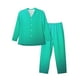 thumbnail image 1 of Fotbe Turquoise Light Blue Pijama de Hombre con Estampado de Manga Larga, Conjunto de 2 Piezas, Ropa de Dormir Suave y Cómoda con Bolsillos-X-Large, 1 of 7