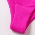 thumbnail image 6 of Women's Bikini Bottoms High Cut Swimsuit Bottom Solid Color Mid Waist Swim Bottoms, 6 of 6