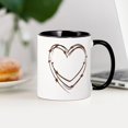 thumbnail image 4 of CafePress - Barbed Wire Heart Mug - 11 oz Ceramic Mug - Novelty Coffee Tea Cup, 4 of 6