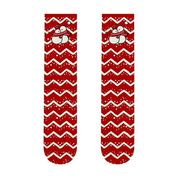 Kmdttou Unisex Adult Hidden Comfort Christmas Men's And Women's Fall/Winter New Adult Medium Embroidery Socks