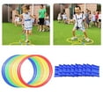 thumbnail image 3 of 10Pc Kindergarten Teaching Aid Sport Hopscotch Toys Hopscotch Grid Fun Game Jumping Ring 28cm, 3 of 9