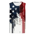 thumbnail image 3 of Cmfcve Men's Summer Tank Top Sleeveless Round Neck Fitness Undershirt Patriotic Printed Pullover Vest, 3 of 4