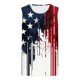 thumbnail image 3 of Camiseta sin mangas de cuello redondo para hombre, informal, a la moda, sin mangas, con estampado, blusa deportiva de cuello redondo para hombre, 3 of 4