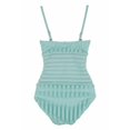 thumbnail image 4 of Kenneth Cole New York Women's Bandeau One Piece Swimsuit, Aqua, Small New with box/tags, 4 of 5