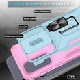 thumbnail image 5 of for Samsung Galaxy A35 5G Case with Slide Camera Cover & Screen Protector (2 PCS), A35 Case Build in 360° Rotating Ring Kickstand, Military Grade Protective Case for Galaxy A35 Phone Cases, Mint, 5 of 13