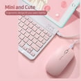 thumbnail image 2 of Graflsoa SK-030 10-Inch Bluetooth Keyboard and Mouse Combo, 78-Key Slim Mini Keyboard with 3-Level DPI Adjustable Rechargeable Dual-Mode Mouse, Compact and Portable for Multi-System Use in Green, 2 of 7