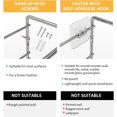 thumbnail image 4 of Matsuzay House Spice Rack Metal Punch-Free Spice Bottle Shelf Holder Organizador Cocina y Comedor negro Matsuzay HA026312-02, 4 of 5