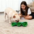 thumbnail image 4 of Interactive Pea Pod Dog Snuffle Mat Toy with Squeaky Balls,Hide and Seek Treat Dispensing Plush Puzzle,Brain Games for Small Medium Dogs Boredom Relief - Green, 4 of 5