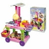 Pretend Play kids kitchen set- Trolley W/ 58 Pc Accessories Kit - Made In Italy