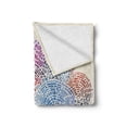 thumbnail image 2 of Colorful Soft Flannel Fleece Throw Blanket, Abstract Mosaic Style Blots Spots Dots Watercolor Circular Illustration, Cozy Plush for Indoor and Outdoor Use, 50" x 70", Multicolor, by Ambesonne, 2 of 6