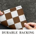 thumbnail image 6 of Brown and White Checkerboard Pattern Door Rugs,Washable Non Slip Door Mats Indoor,Decorative Door Mats,Entry Mat Indoor for Entrance,Bedroom,Kitchen,Bathroom,16"x47", 6 of 6
