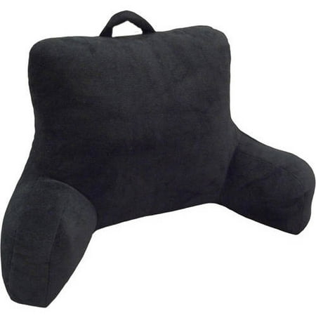 Mainstays Micro Mink Plush Backrest Lounger Pillow, Rich (Best Pillow For Reading In Bed)