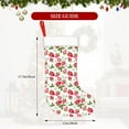 thumbnail image 4 of Salouo Strawberry1 Print Christmas Stockings,Large Xmas Stocking Set of 1 Holiday and Farmhouse Stocking for Christmas Holiday Party Decoration(17.7*11 Inch), 4 of 7