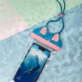 thumbnail image 3 of Floating Mobile Phone Waterproof Bag Touch Shape Waterproof Phone Pouch Screen Cat Shape Waterproof Phone Pouch for Hot Springs Water Parks, 3 of 9