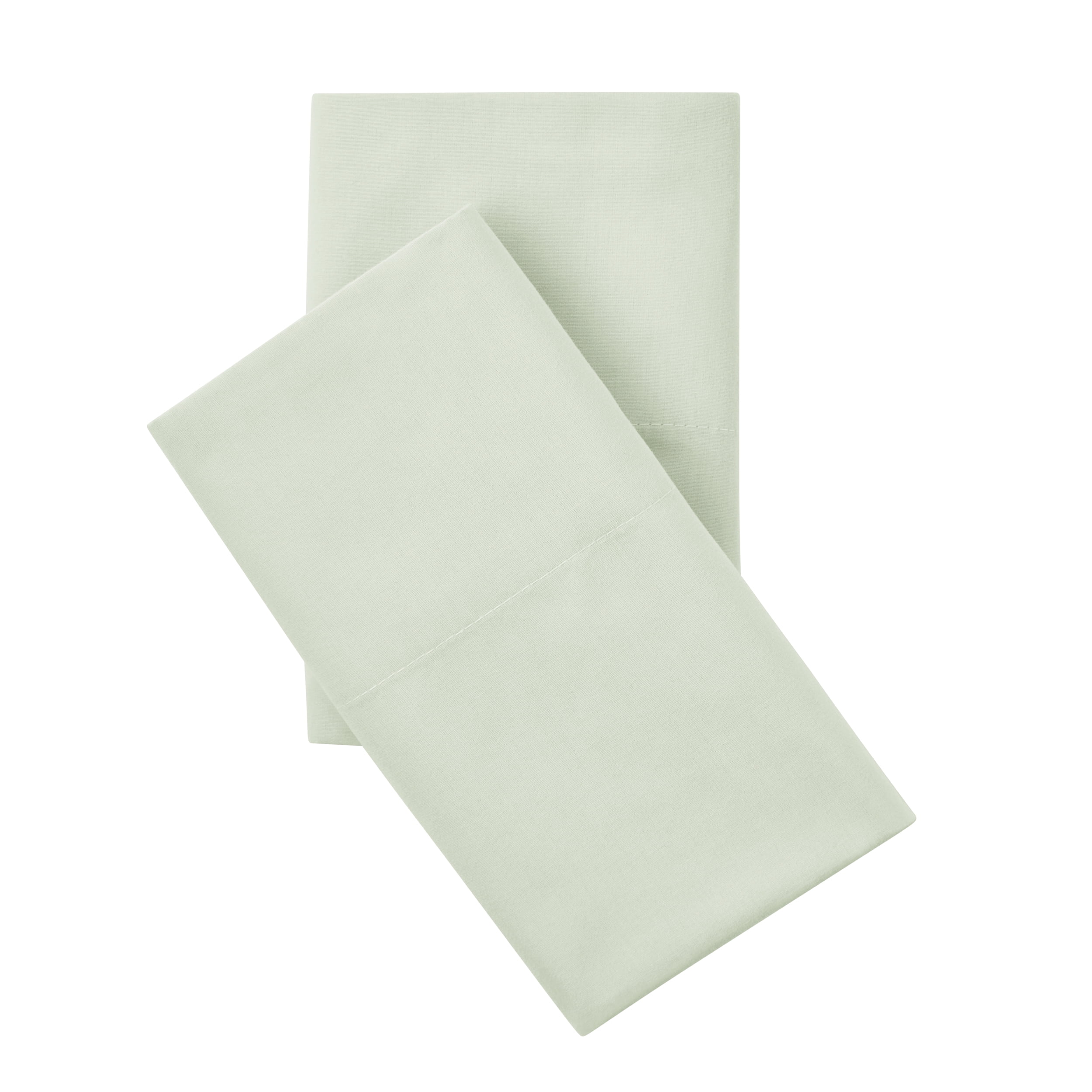 Mainstays 2-Piece 300 Thread Count Soft Sea Cotton Blend Percale Pillowcase Set, Queen